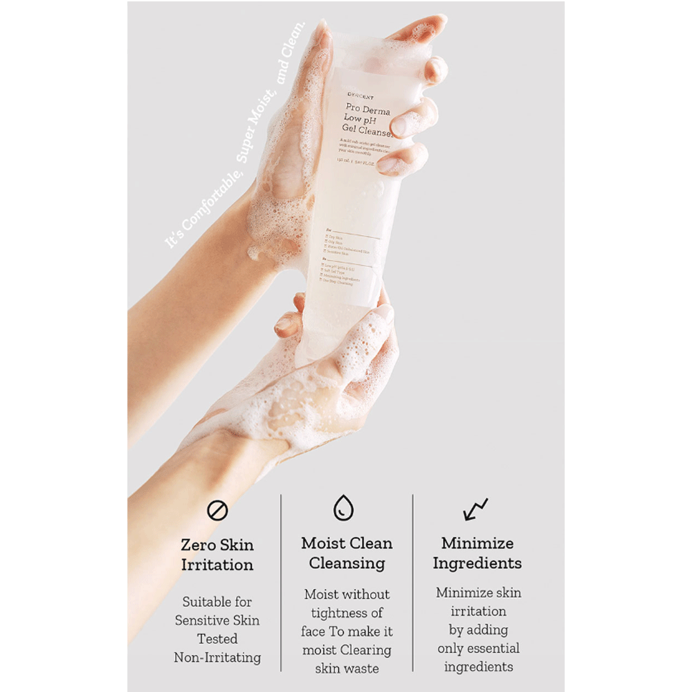 DERCENT Pro Derma Low pH Gel Cleanser 150ml