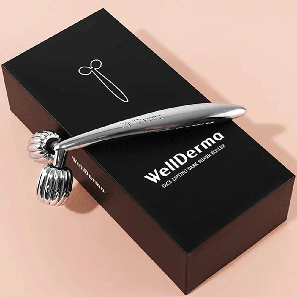 WellDerma Face Lifting Roller Dark Silver 1pcs