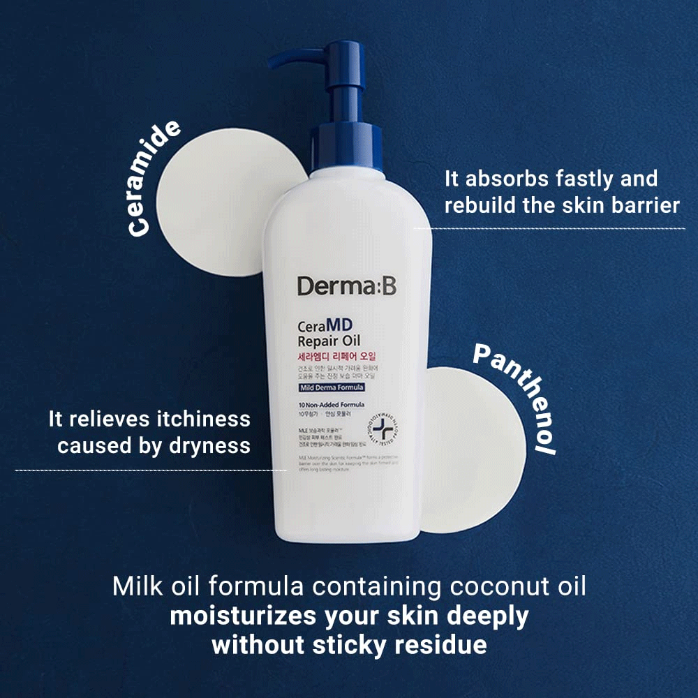 Derma:B CeraMD Repair Oil 200ml