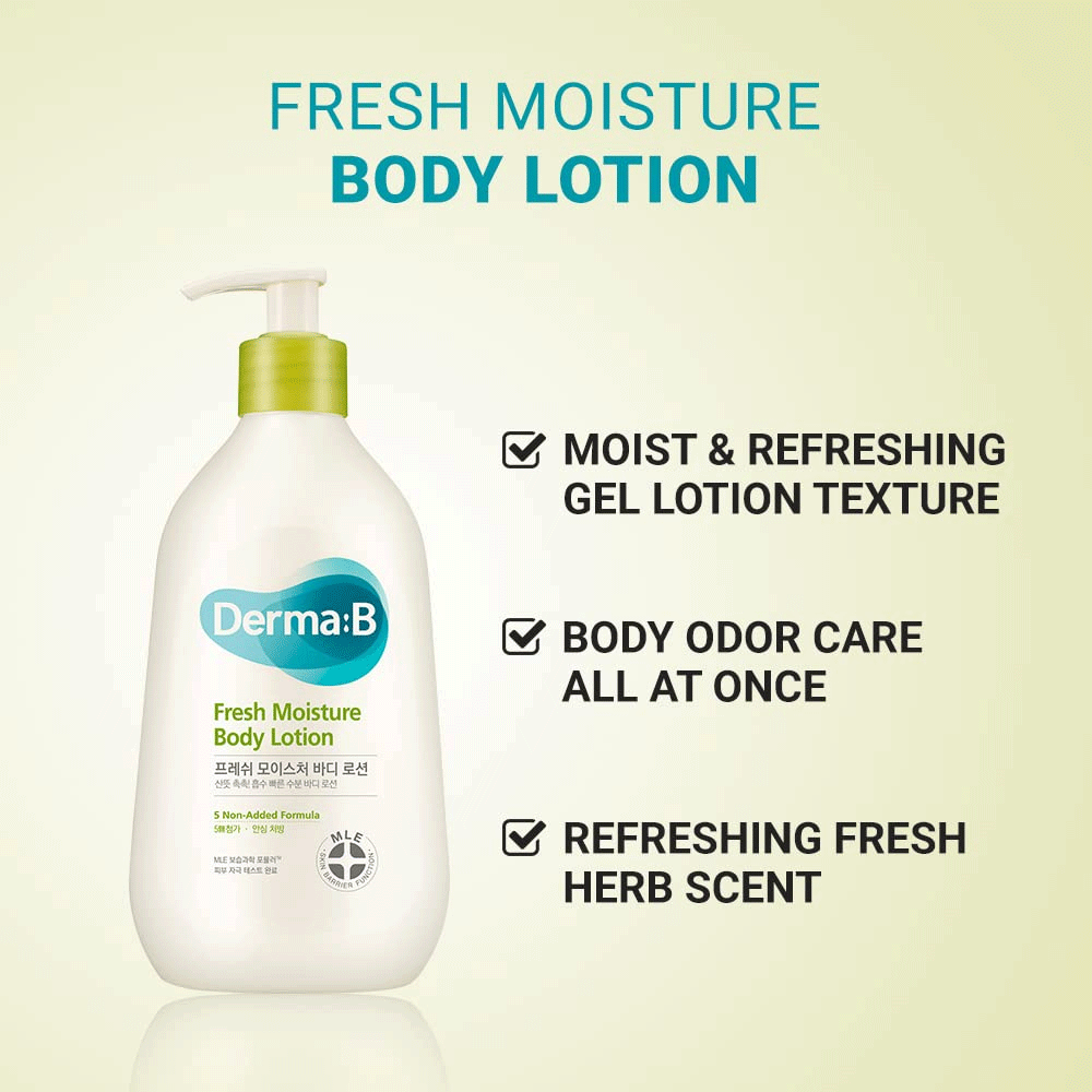 Derma:B Fresh Moisture Body Lotion 400ml