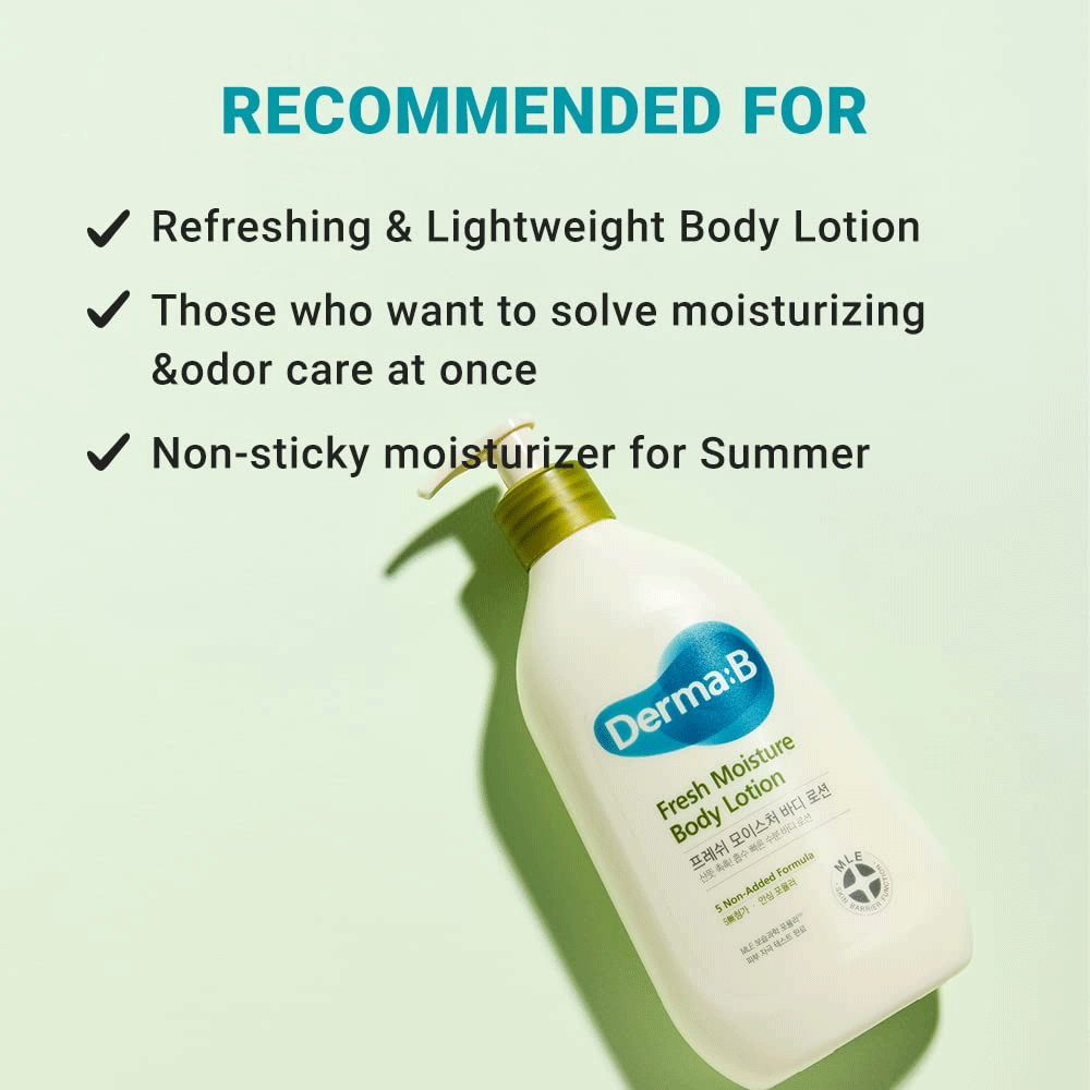 Derma:B Fresh Moisture Body Lotion 400ml