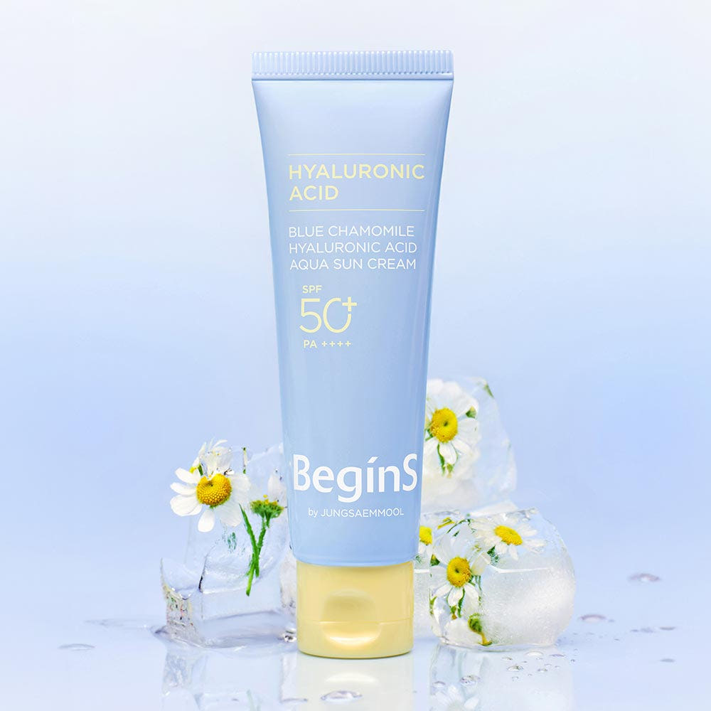 JUNGSAEMMOOL BeginS By JUNGSAEMMOOL Blue Chamomile Hyaluronic Acid Aqua Sun Cream 50ml
