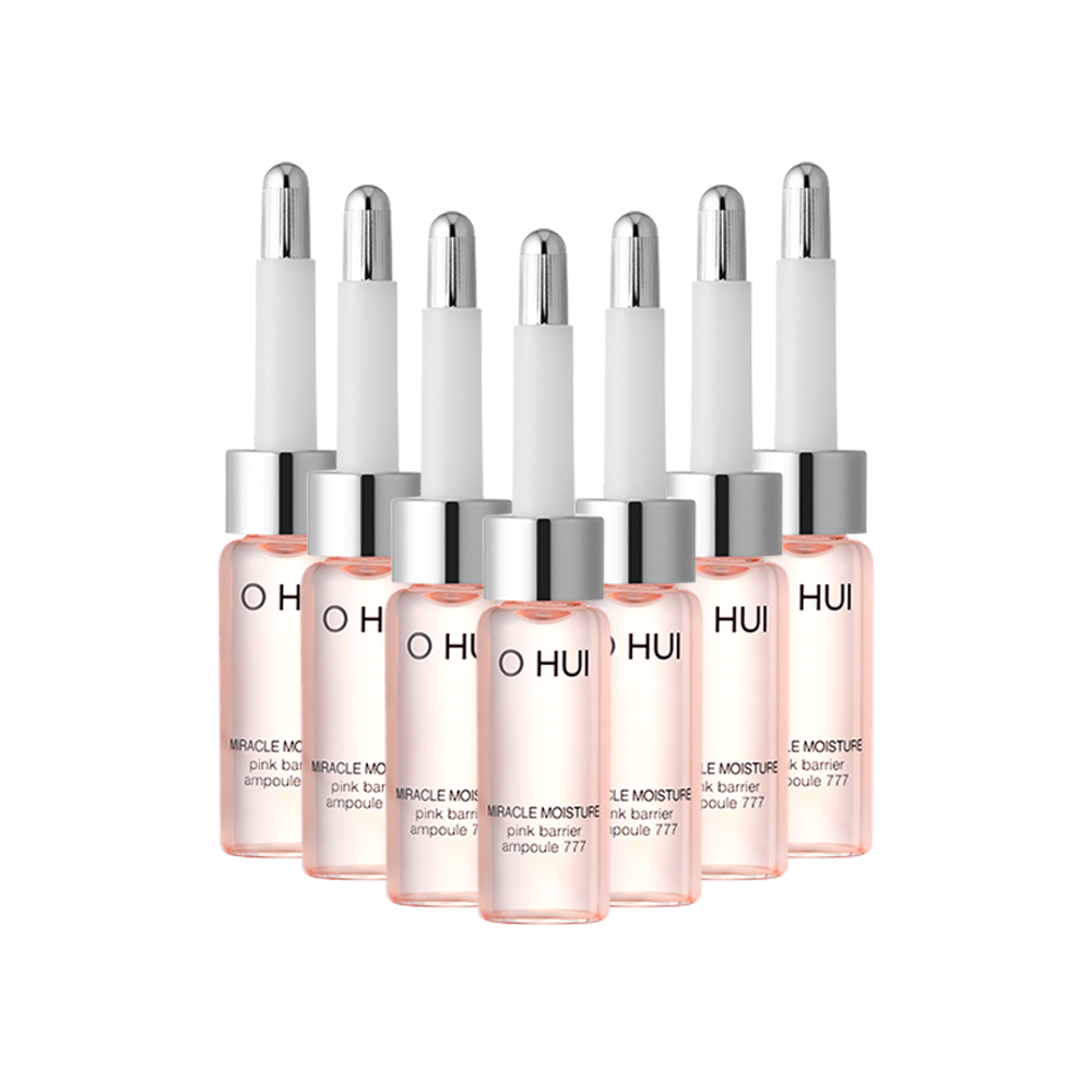 OHUI Miracle Moisture Pink Barrier Ampoule 777 Set