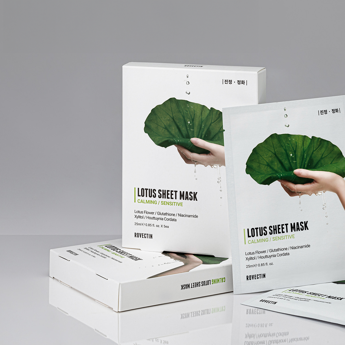 ROVECTIN Calming Lotus Sheet Mask 25ml (5ea / 10ea)
