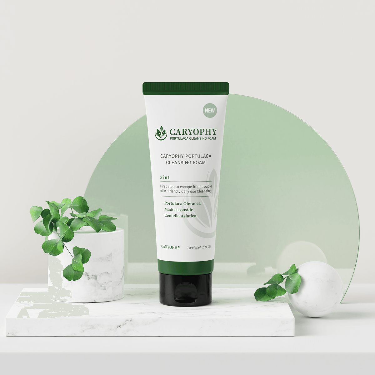 CARYOPHY Portulaca Cleansing Foam 150ml