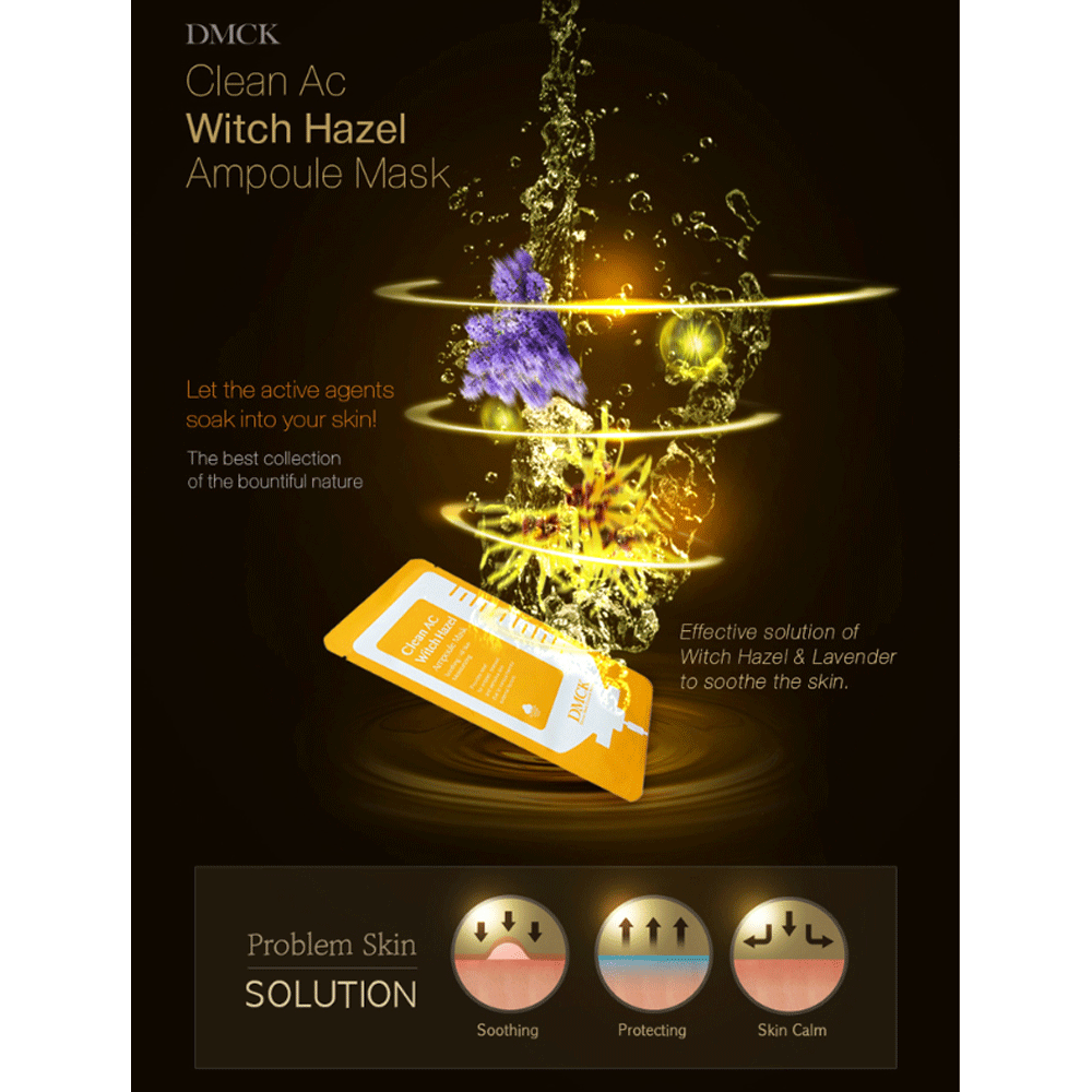 DMCK Clean Ac Witch Hazel Ampoule Mask 10ea