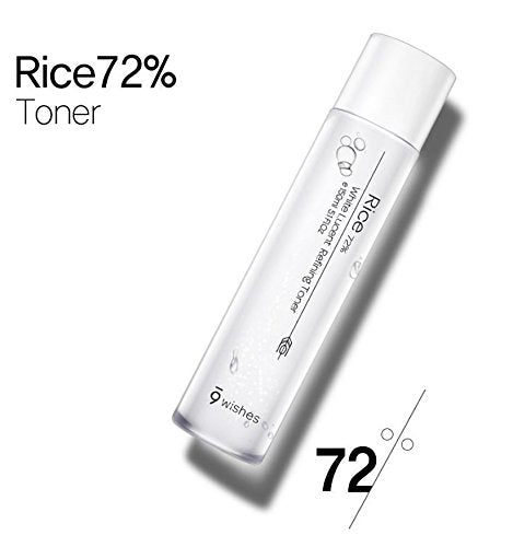 9wishes Rice 72% White Lucent Refining Toner 150ml