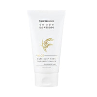THANK YOU FARMER Rice Pure Clay Mask to Foam Cleanser 150ml