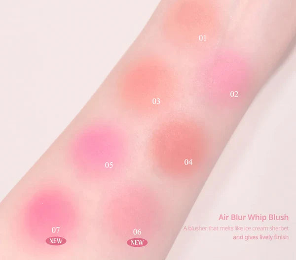 [Expiration imminen] CLIO Air Blur Whip Blush 3g #011 TARO MILK TEA