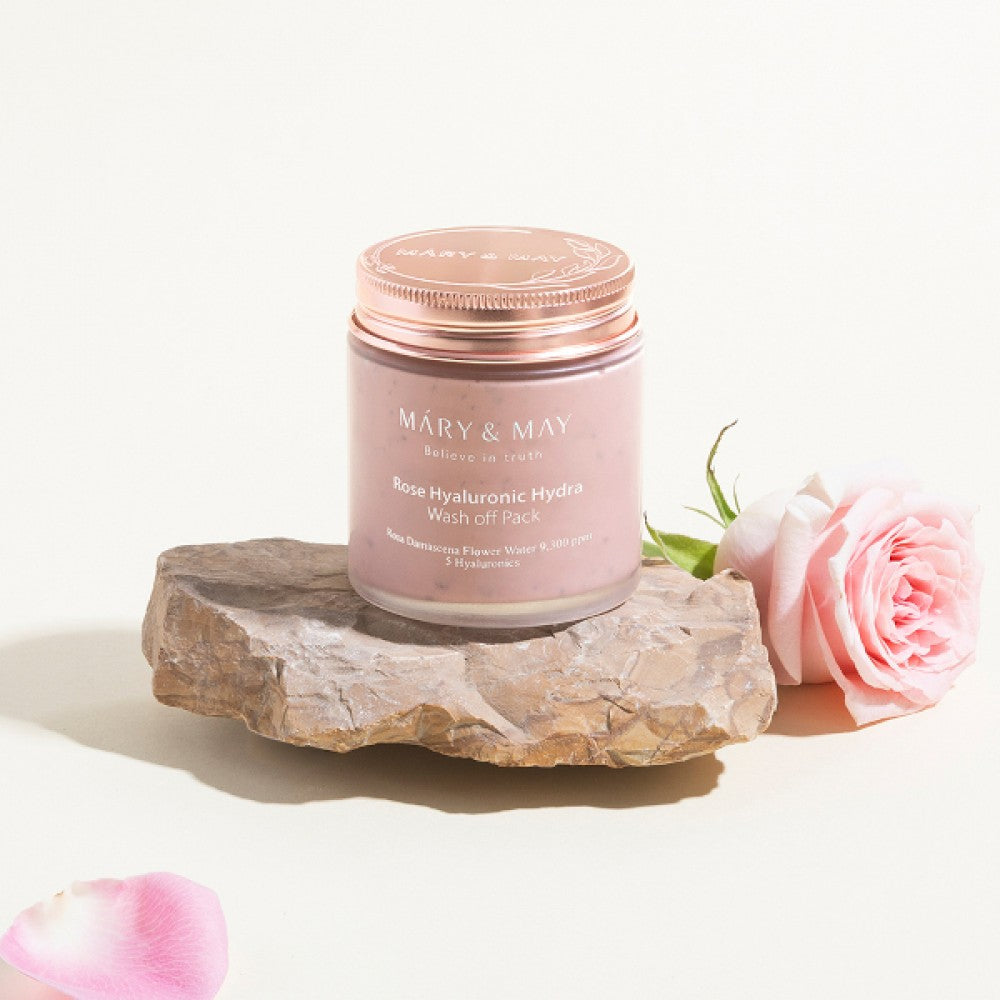 Mary&May Rose Hyaluronic Hydra Wash off Pack 125g
