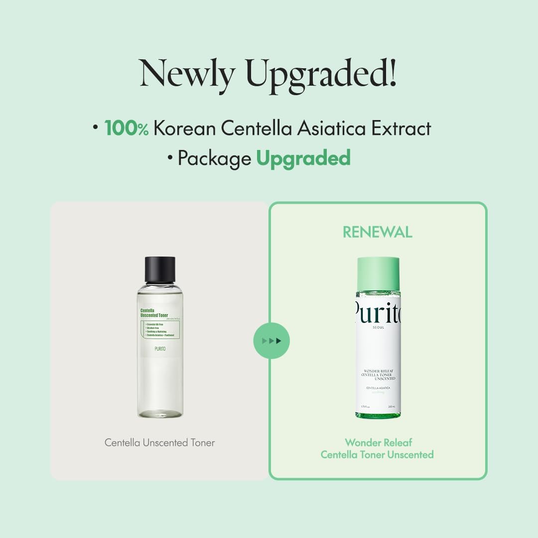 PURITO Wonder Releaf Centella Toner Unscented 200ml