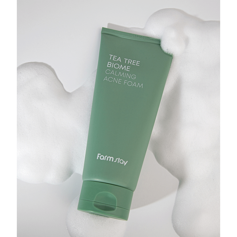 Farmstay Tea Tree Biome Calming Acne Foam 180ml