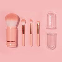 Coringco Cotton Candy Capsule Makeup Brush Set 4 in 1