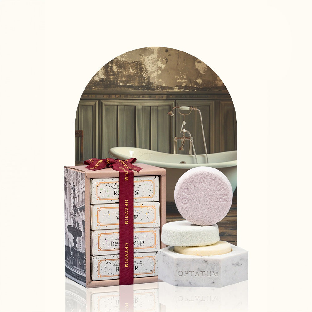 [Gift Packaging] OPTATUM Aromatherapy Shower Steamer 3-piece Gift Set