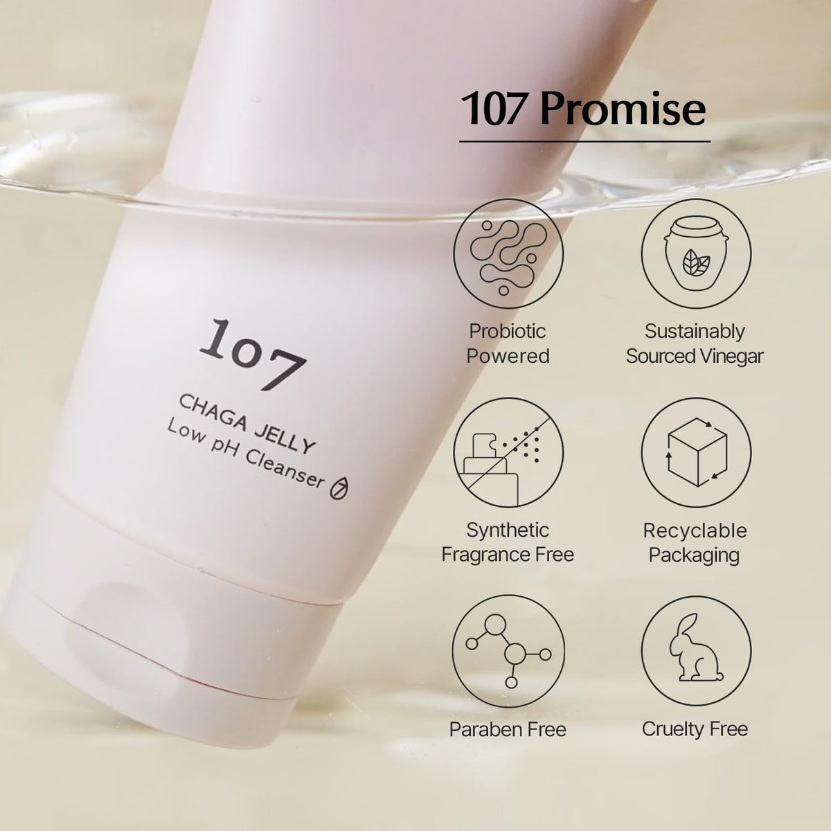 ONEOSEVEN Chaga Jelly Low pH Cleanser 120ml