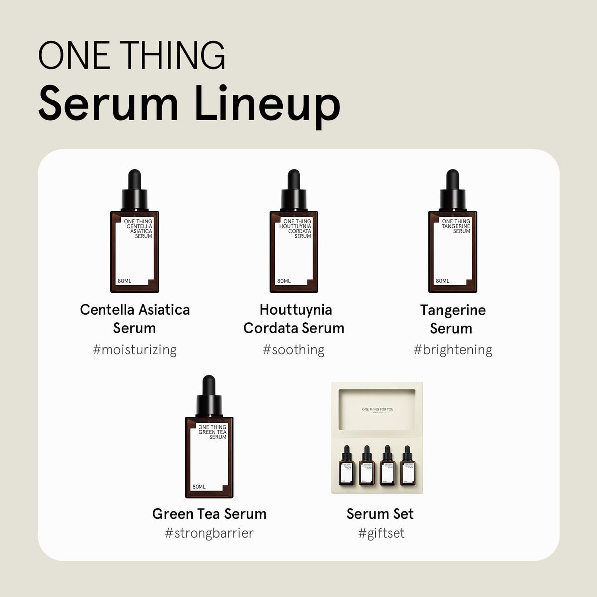 ONE THING Green Tea Serum 80ml