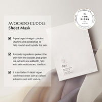 ONEOSEVEN Avocado Cuddle Sheet Mask 25g * 5ea