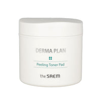 the SAEM Derma Plan Peeling Toner Pad Special Set (145ml 70ea + Refill 105ml 50ea)