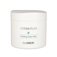 the SAEM Derma Plan Peeling Toner Pad Special Set (145ml 70ea + Refill 105ml 50ea)