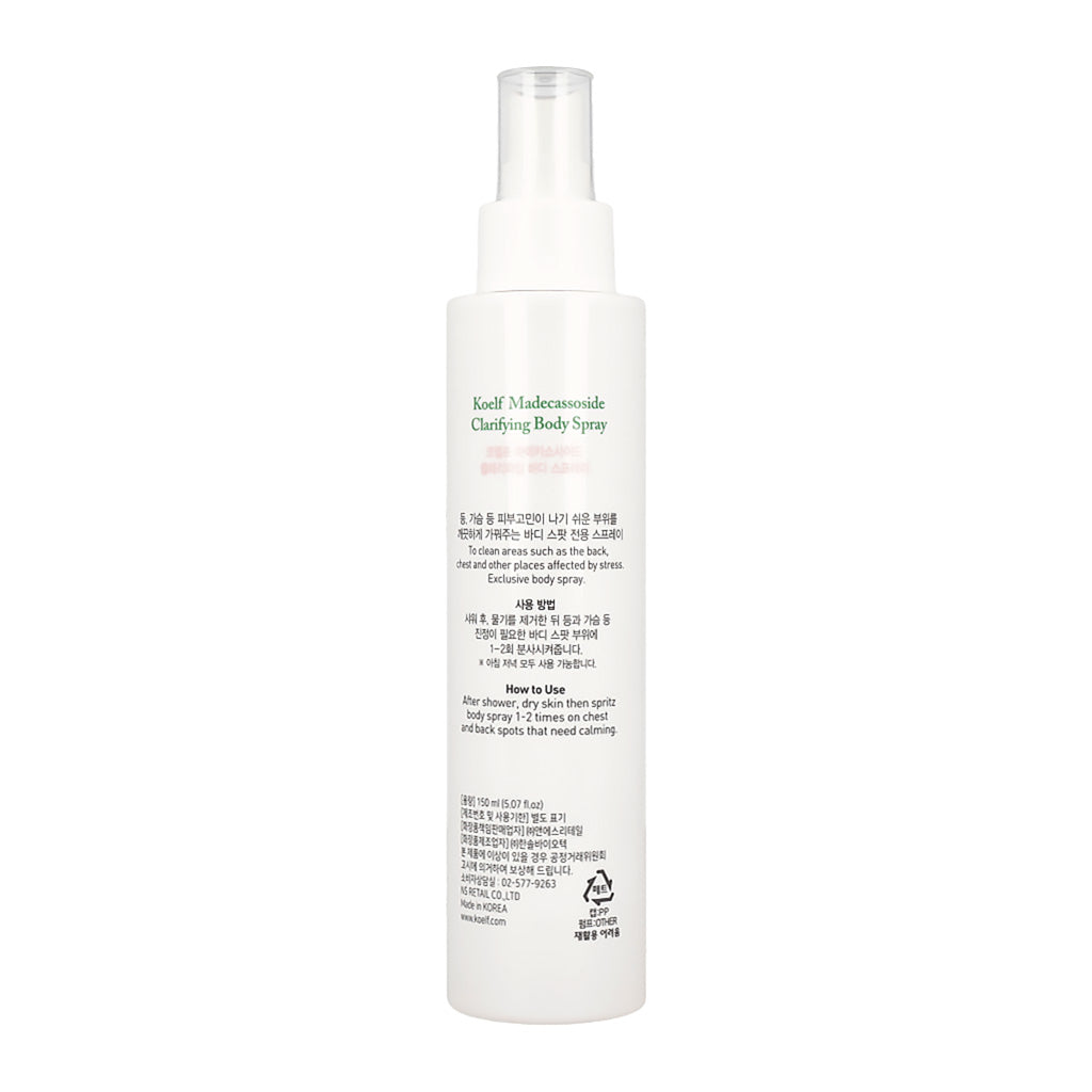 Koelf Madecassoside Clarifying Body Spray 150ml