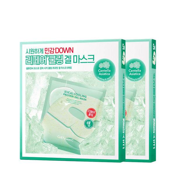 Cell Fusion C Cica Cooling  Gel Mask 1+1 (5 Sheets)