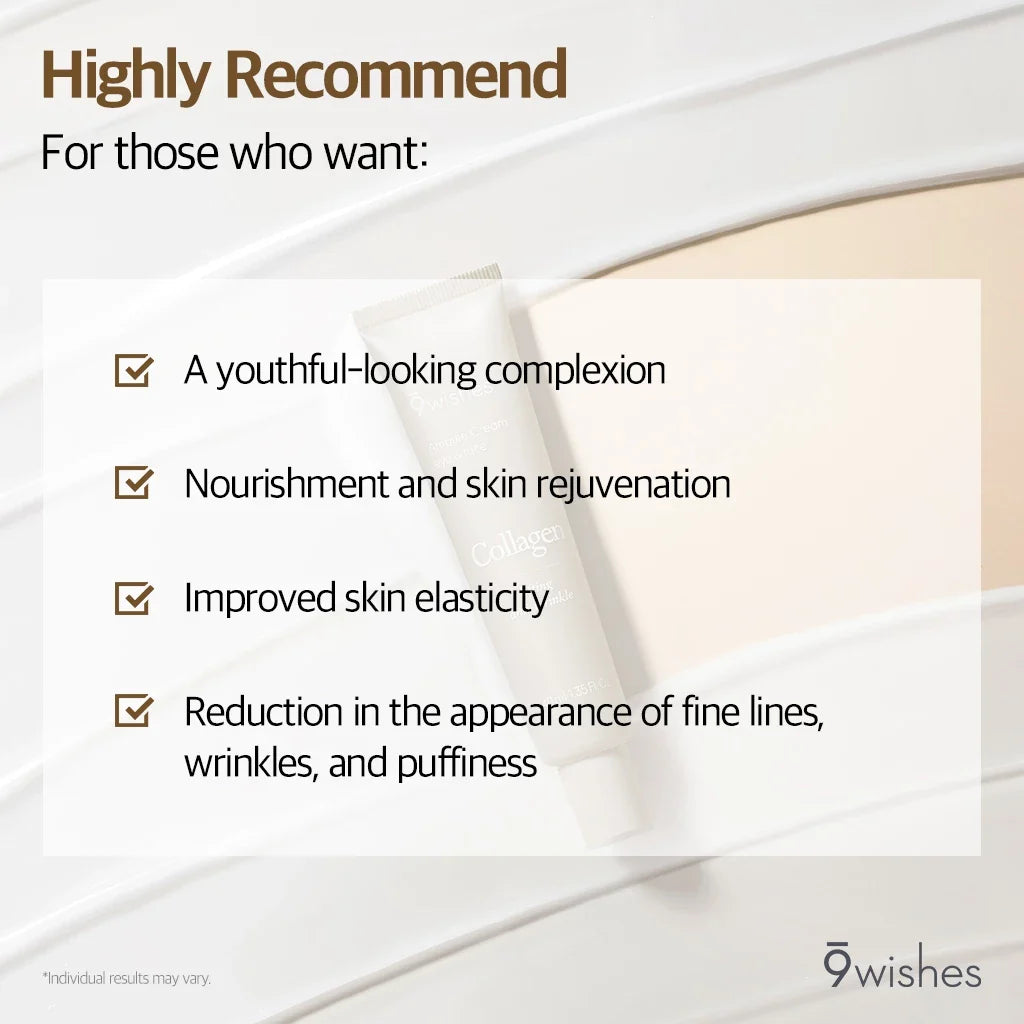 9wishes Collagen Ampule Eye & Face Cream 40ml