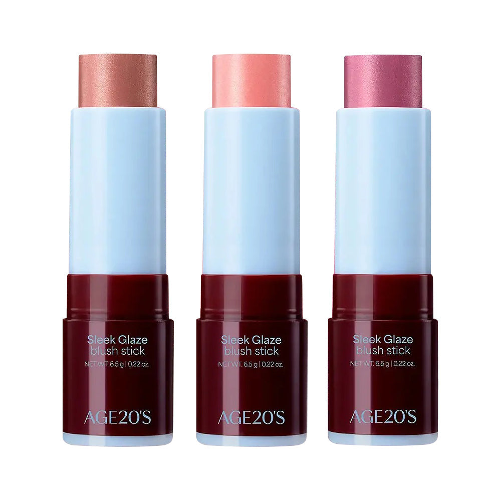 AGE20's Sleek Glaze Blush Stick 6.5g 3 Colors