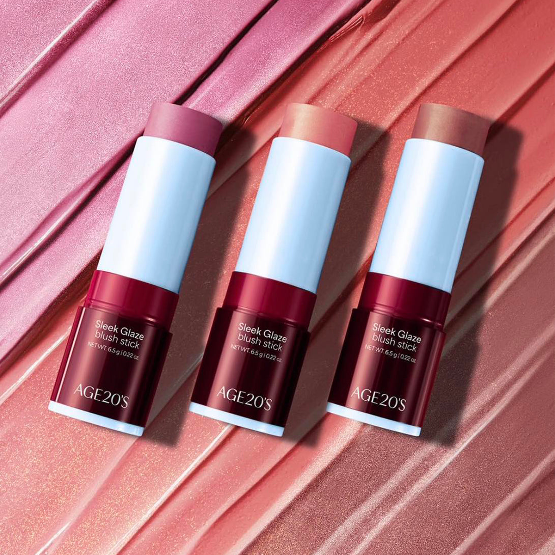 AGE20's Sleek Glaze Blush Stick 6.5g 3 Colors
