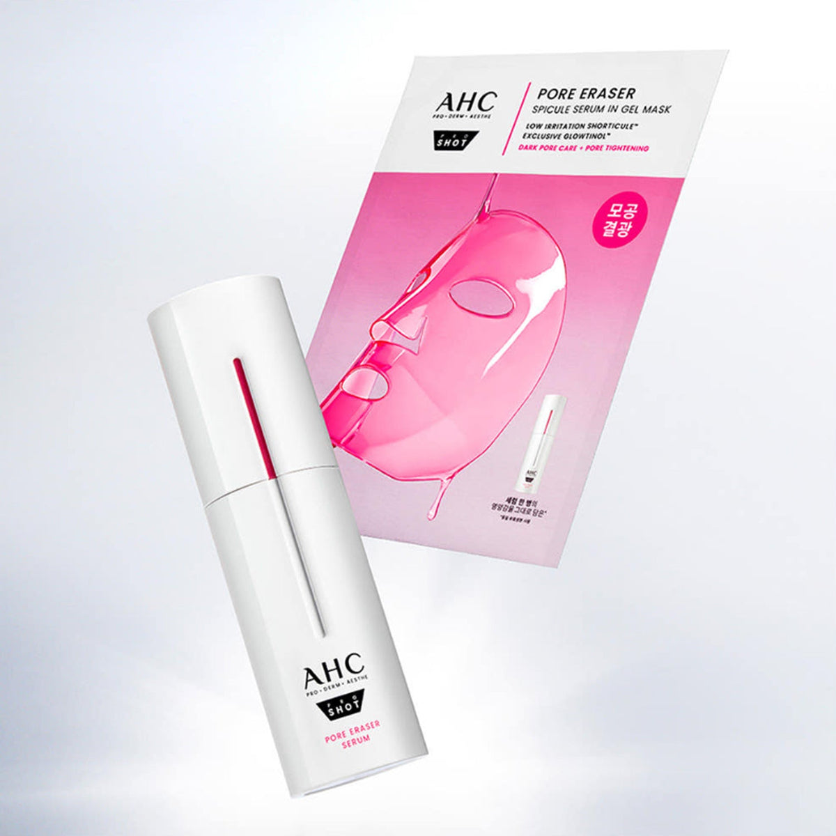 AHC Pro Shot Pore Eraser Serum (30ml + 10ml) + Spicule Gel Mask (5 Sheets)