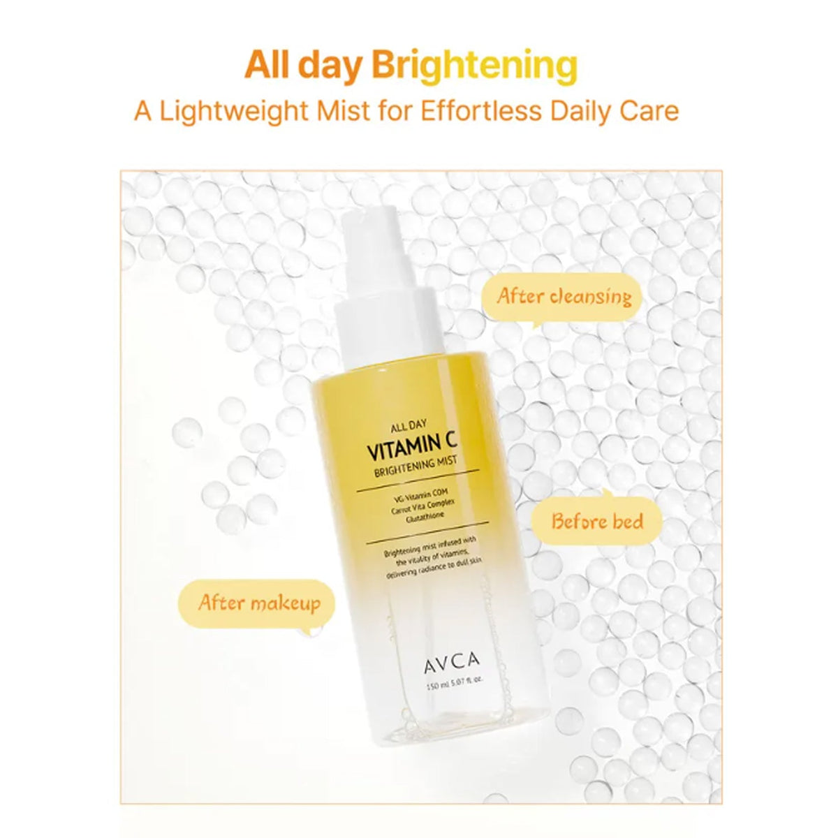 AVCA All Day Vitamin C Brightening Mist 150ml