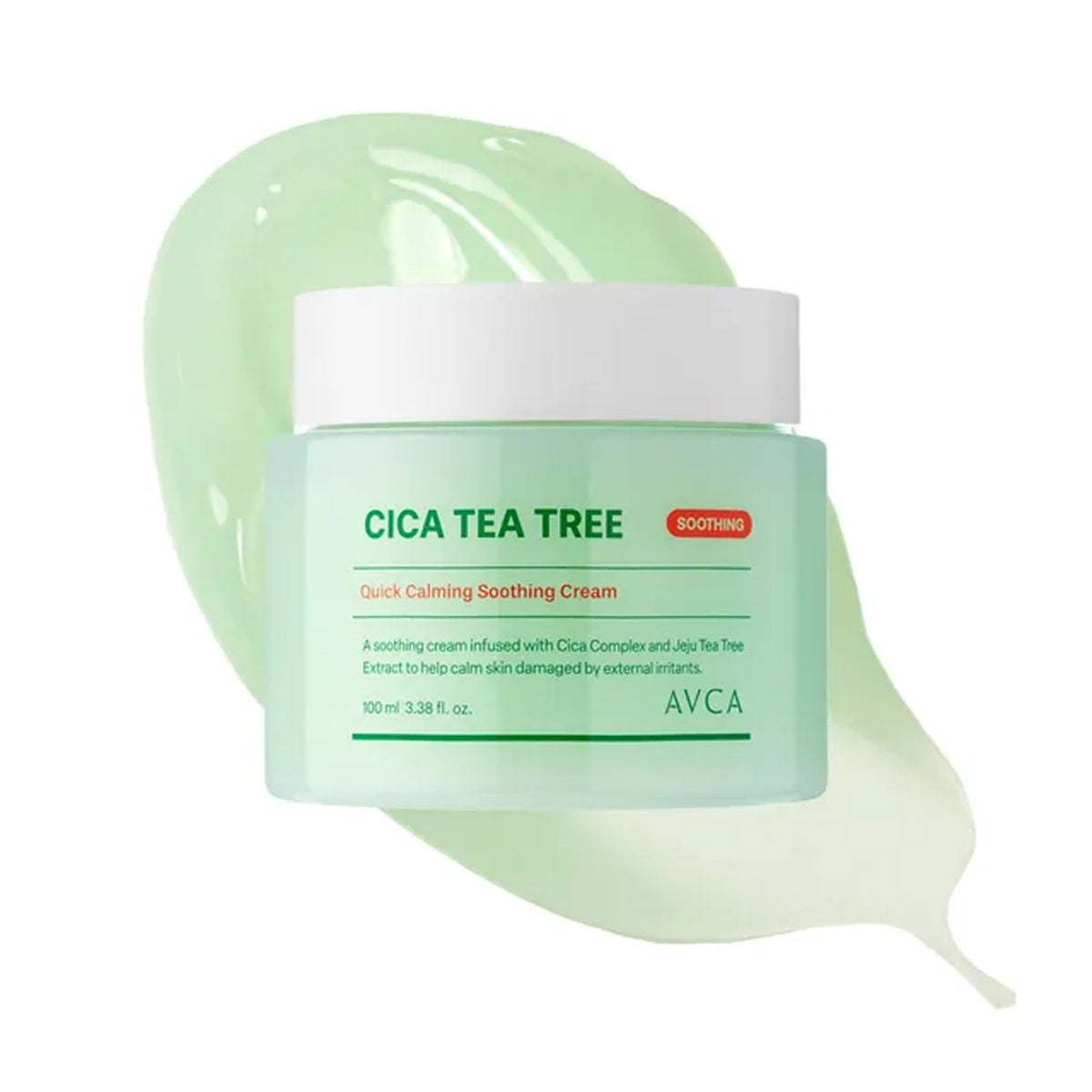 AVCA Cica Tea Tree Quick Calming Soothing Cream 100ml
