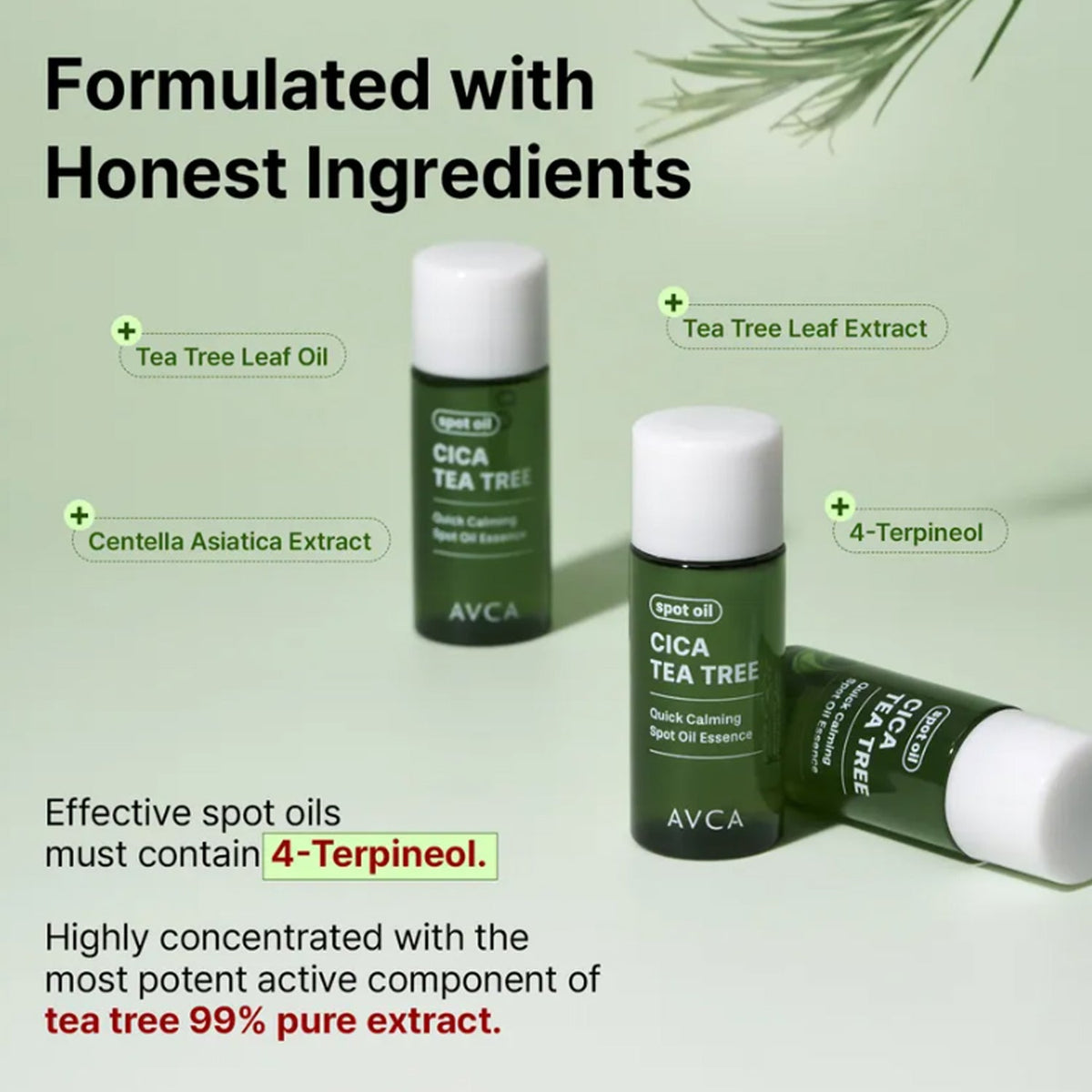 AVCA Cica Tea Tree Quick Calming Spot Oil Essence 8g