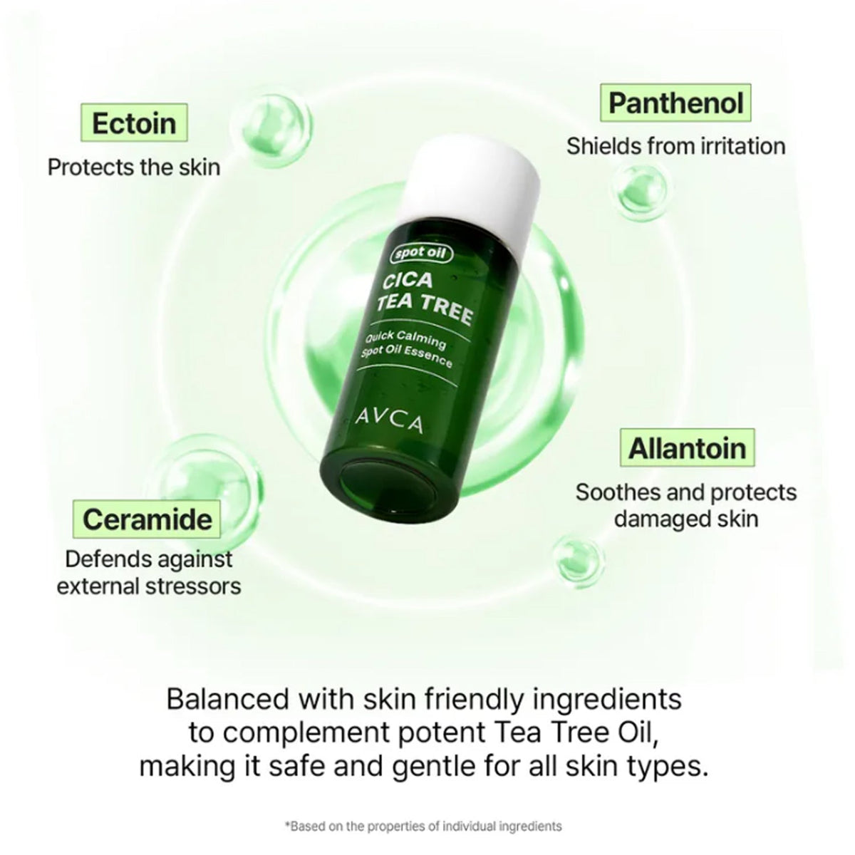 AVCA Cica Tea Tree Quick Calming Spot Oil Essence 8g