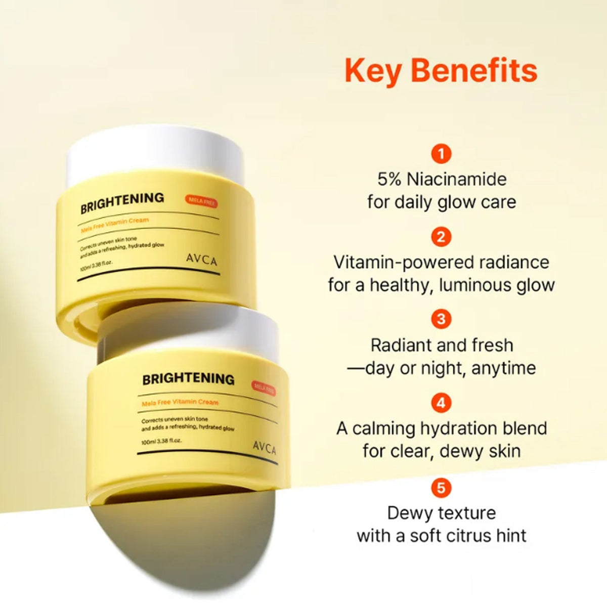 AVCA Mela Free Vitamin Brightening Cream 100ml