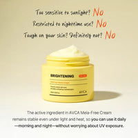 AVCA Mela Free Vitamin Brightening Cream 100ml