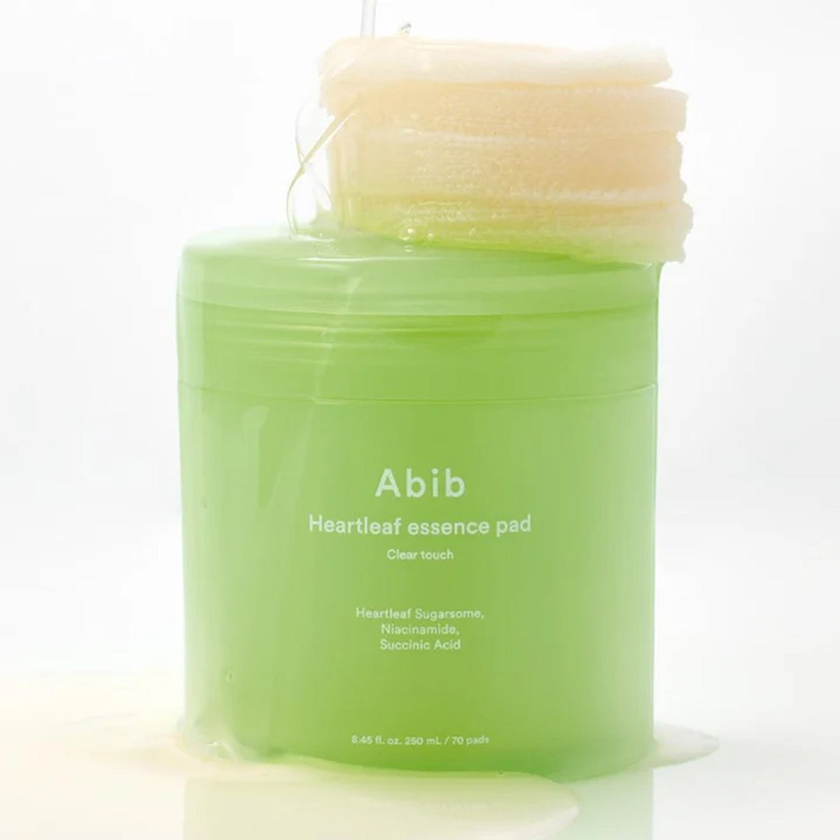 Abib Heartleaf Essence Pad Clear Touch 70 Sheets Set (+70 Sheets Refill)