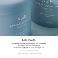 Abib Sedum Hyaluron Pad Hydrating Touch 165ml*75 Pads