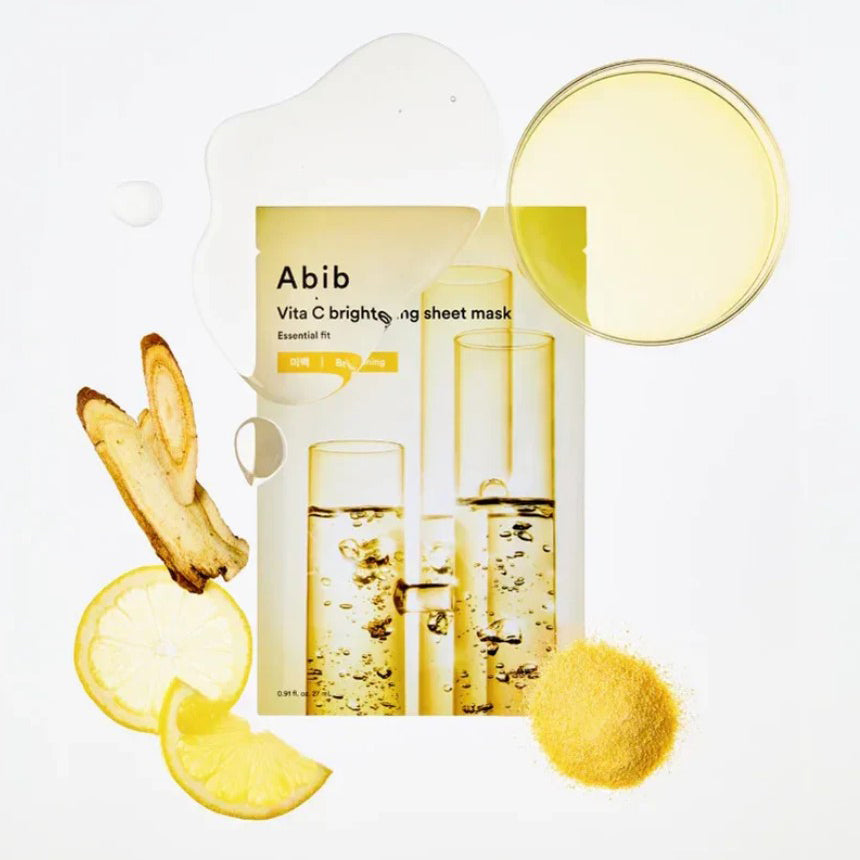 Abib Vita C Whitening Sheet Mask Essential Fit 27ml 10ea