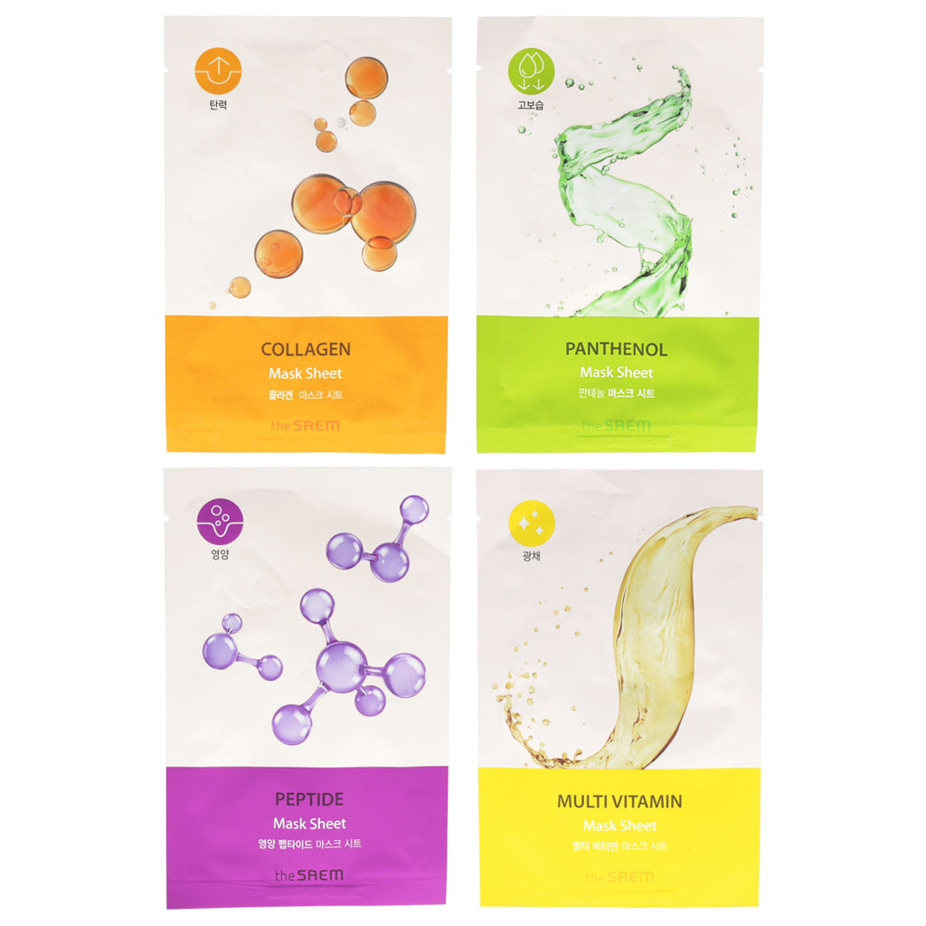 the SAEM BIO SOLUTION Mask Sheet 5ea 4 types