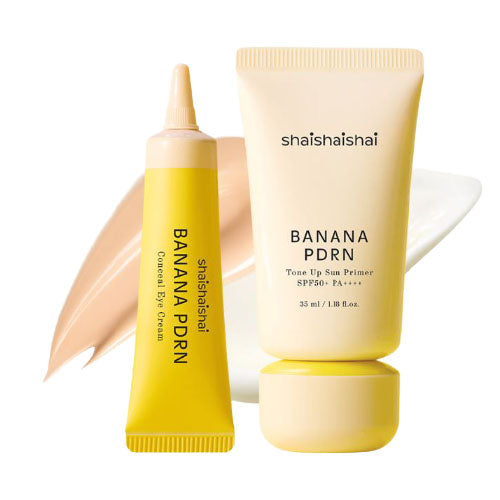 shaishaishai Banana PDRN Sun Primer (35ml) & Conceal Eye Cream (15ml) Special Set