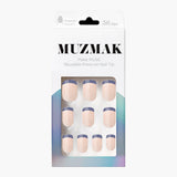 MUZMAK Nail Tips 36pcs #Blueberry Pie(Regular Square)