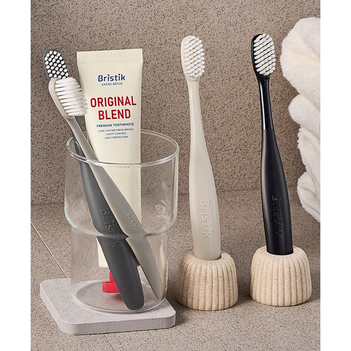 Bristik ERGO Adult Toothbrush 5-Pack [Choose 1 from 3 Options]