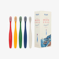 Bristik ERGO Adult Toothbrush 5-Pack [Choose 1 from 3 Options]