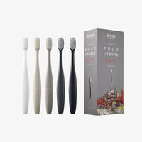 Bristik ERGO Adult Toothbrush 5-Pack [Choose 1 from 3 Options]