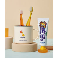 Bristik Kids High-Fluoride 1000ppm Toothpaste 50g 4-Pack [Choose 1 from 3 Flavors]