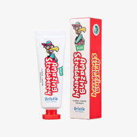 Bristik Kids High-Fluoride 1000ppm Toothpaste 50g 4-Pack [Choose 1 from 3 Flavors]