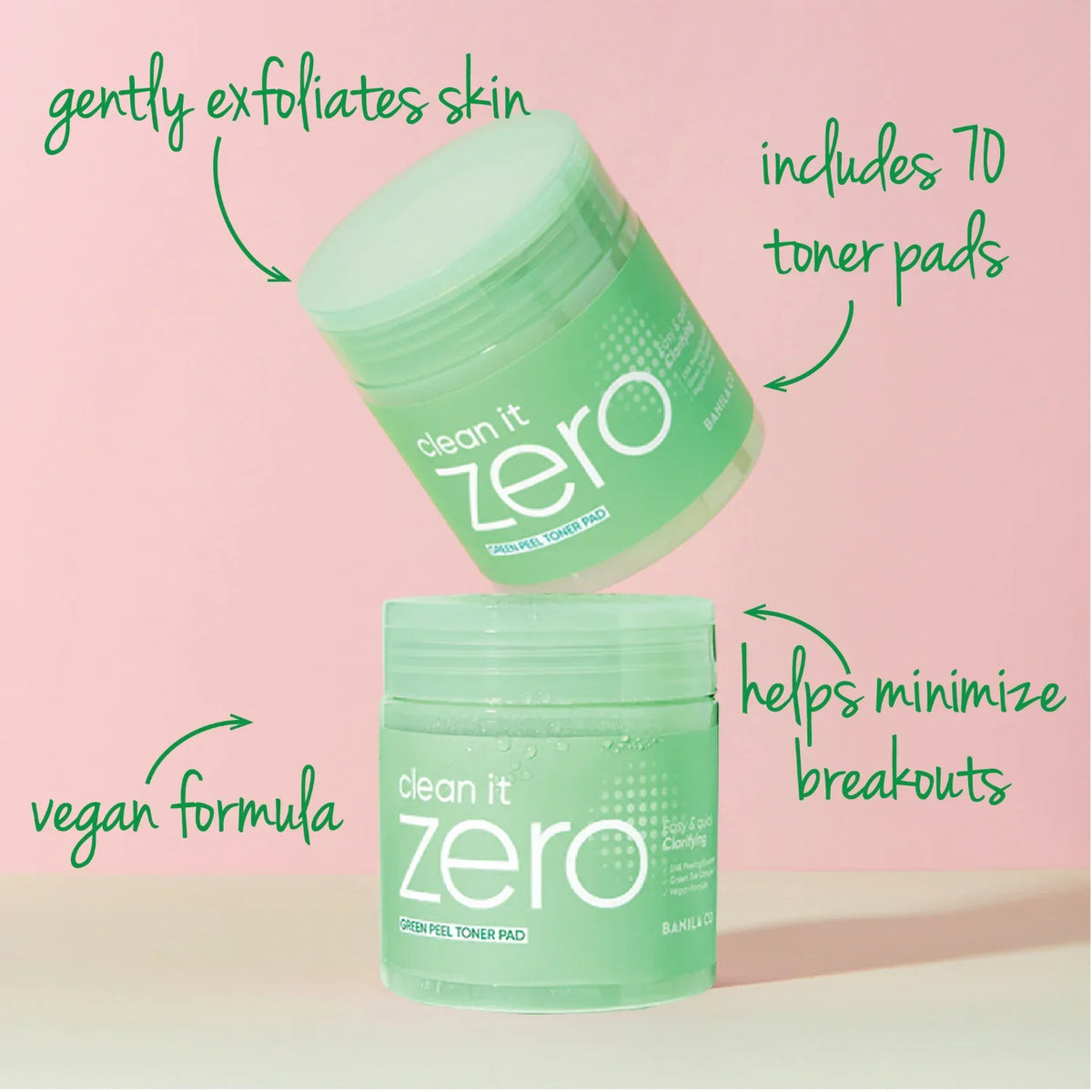 BANILA CO Clean It Zero Green Peel Toner Pad 70EA 200ml