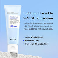 COSRX Ultra-Light Invisible Sunscreen SPF50+ PA++++ 50ml
