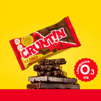 CRUNTIN Choco Pop Protein Bar - NY Choco (2 Boxes / 12 Bars)