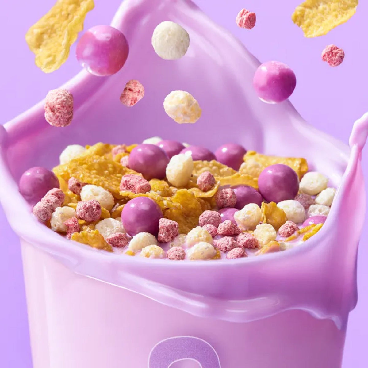 CRUNTIN Crunch Ball Protein Shake Blueberry Yogur-Pop (1 Box 50g / 5 Pouches)